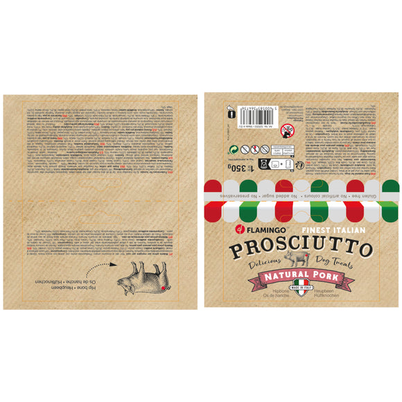 Flamingo Pork Hip Bone with Meat 350g – Natural Pork Thigh Bone, Long-Lasting Chew Treat