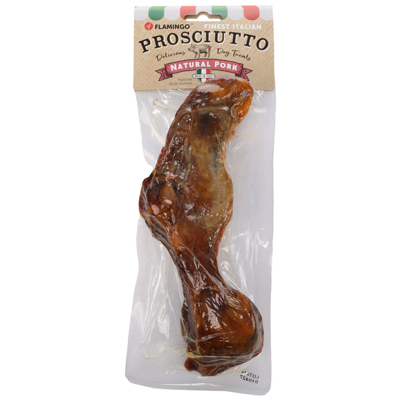 Flamingo Pork Hip Bone with Meat 350g – Natural Pork Thigh Bone, Long-Lasting Chew Treat