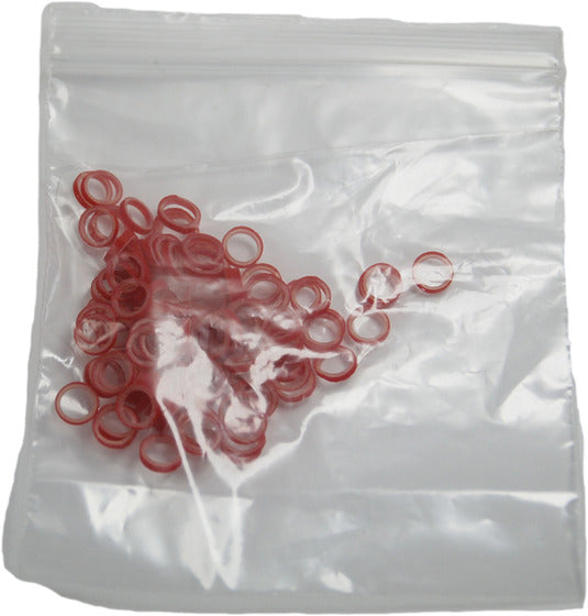 HPP Latex Rubber Bands – Red 0.5cm, Flexible and Durable, 100 Pack