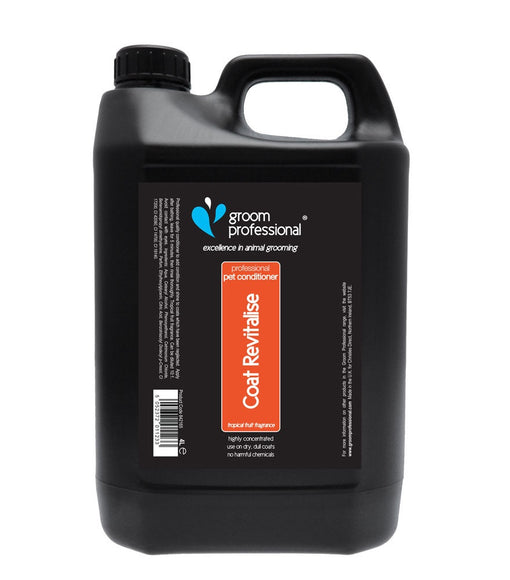 Groom Professional Coat Revitalise Tropical Conditioner – Moisturizing Formula with Tropical Fruit Scent, 4L