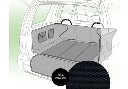 Flamingo Aiko Black Trunk Cover 163x125cm – Protective Car Mat with Bumper Guard
