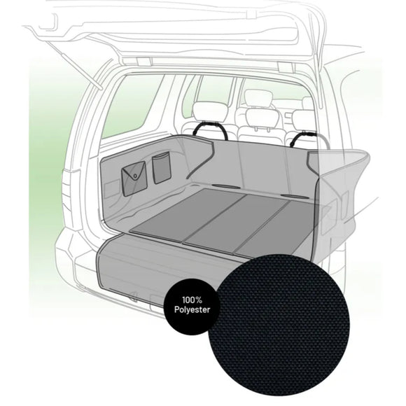 Flamingo Aiko Black Trunk Cover 163x125cm – Protective Car Mat with Bumper Guard