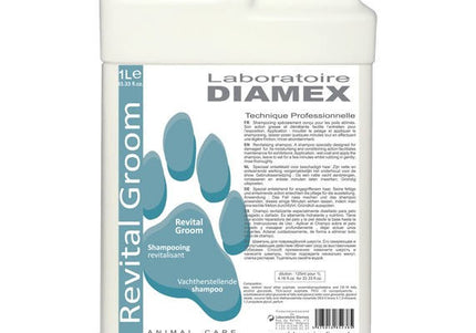 Diamex Revital Groom Rebuilding Shampoo – Concentrated Formula 1:8, 1L for Damaged Coats