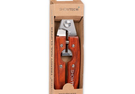 ShowTech Trendy Nail Clipper L – Rosewood Handle, Precision Stainless Steel Blades, Ergonomic Design