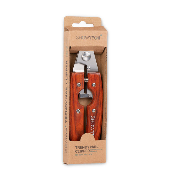 ShowTech Trendy Nail Clipper L – Rosewood Handle, Precision Stainless Steel Blades, Ergonomic Design