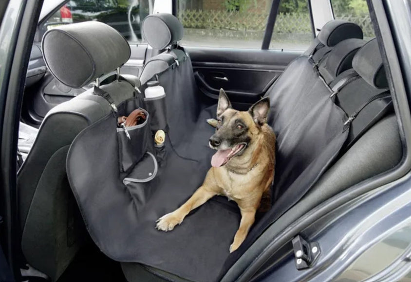 Flamingo Dex Car Seat Cover 145x150cm – Waterproof Design with Water Bottle and Foldable Bowl