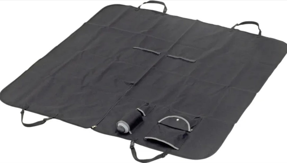 Flamingo Dex Car Seat Cover 145x150cm – Waterproof Design with Water Bottle and Foldable Bowl