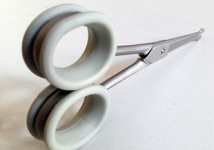 Show Tech Scissor Rings Gray – Large 24mm Diameter, Comfortable Grip Inserts