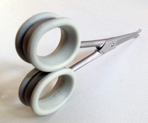 Show Tech Scissor Rings Gray – Large 24mm Diameter, Comfortable Grip Inserts