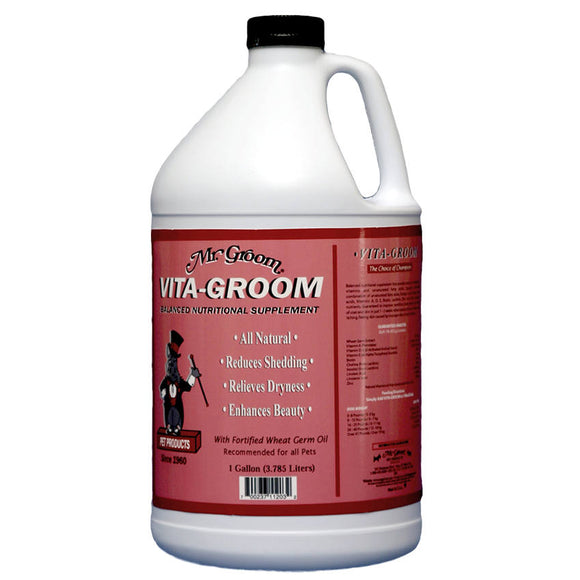 Mr. Groom Vita-Groom Skin Health Supplement – 3.8L Liquid Formula, Supports Healthy Coat