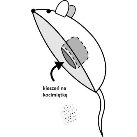 Flamingo Sikske Mouse Cat Toy – 9cm Plush with Catnip, Engaging Play Design