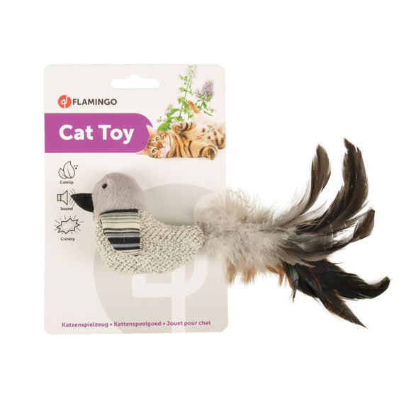 Flamingo Cat Pirin Bird Toy – Stylish Feathered Rattle with Catnip for Playful Cats