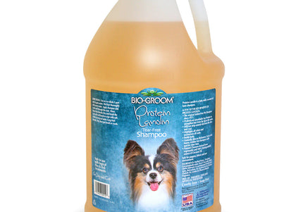 Bio-Groom Protein Lanolin Shampoo – Nourishing Coconut Oil Formula, 3.8L for Long Coats