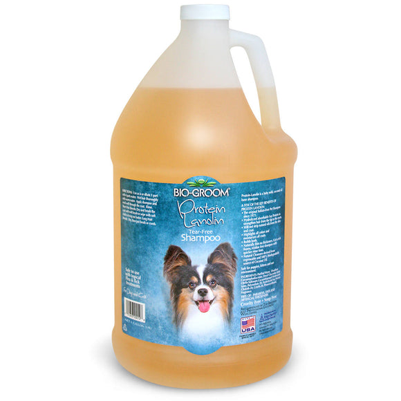 Bio-Groom Protein Lanolin Shampoo – Nourishing Coconut Oil Formula, 3.8L for Long Coats
