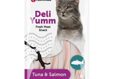 Flamingo Cat Deli Yumm Paste – Creamy Tuna and Salmon Treat, 5x14g Sachets