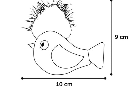 Flamingo Cat Winny Bird Teaser Toy – 10m Feather Boa, Catnip, Rustling Sound