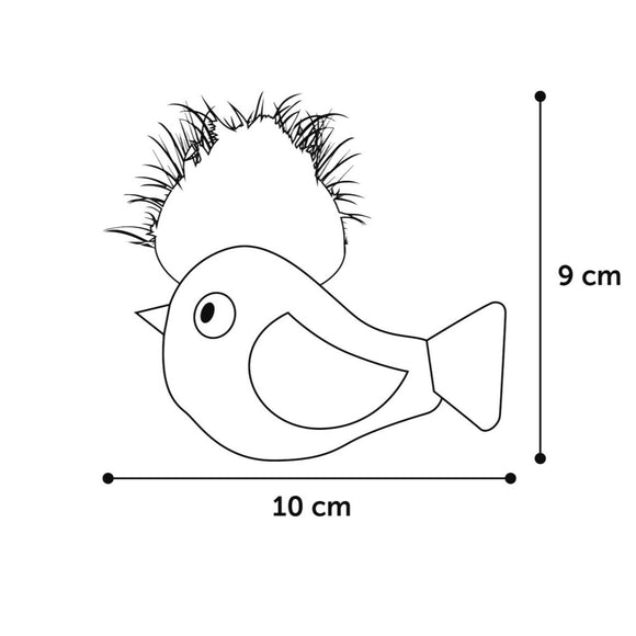 Flamingo Cat Winny Bird Teaser Toy – 10m Feather Boa, Catnip, Rustling Sound