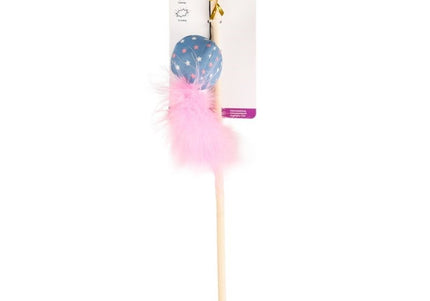 Flamingo Winny Dangler Cat Toy – Interactive Feather Ball with Catnip, Durable Fishing Rod