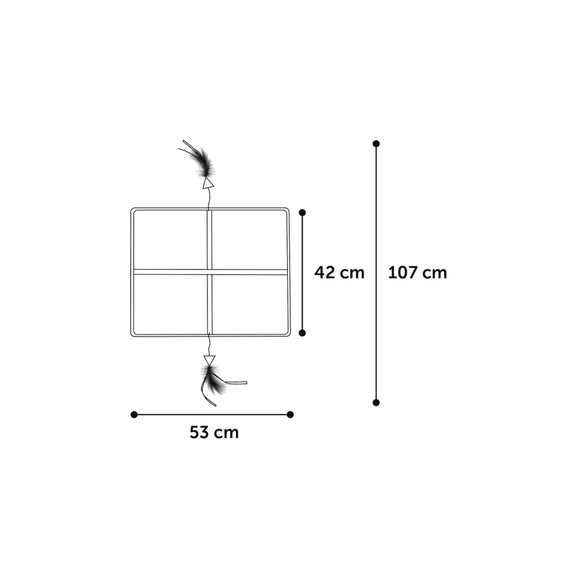 Flamingo Lura Scratching Mat 53x42cm – Durable Sisal Surface with Non-Slip Backing