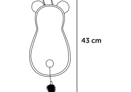 Flamingo Vora Scratching Mat 23x43cm – Durable Sisal Surface, Compact Design for Daily Use