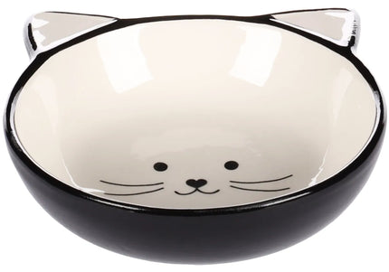 Flamingo Kajo Black & White Ceramic Bowl 280ml – Stylish Durable Feeding Dish