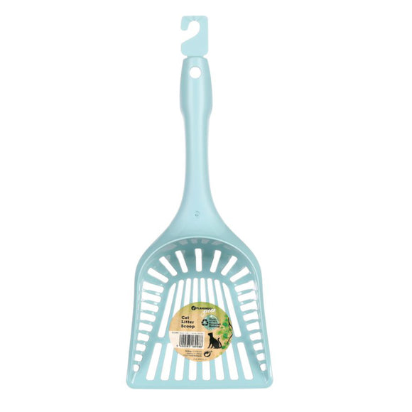 Flamingo Cat Litter Scoop – Durable Plastic Construction, Ergonomic Handle, Beige Color