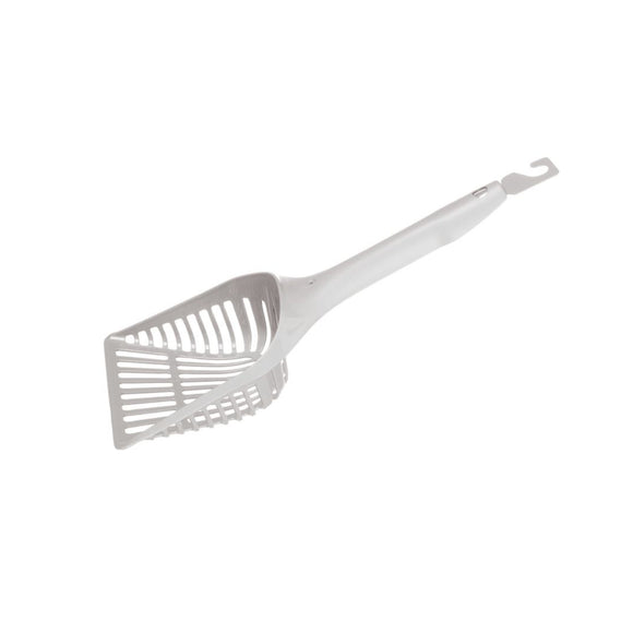 Flamingo Cat Litter Scoop – Durable Plastic Construction, Ergonomic Handle, Beige Color