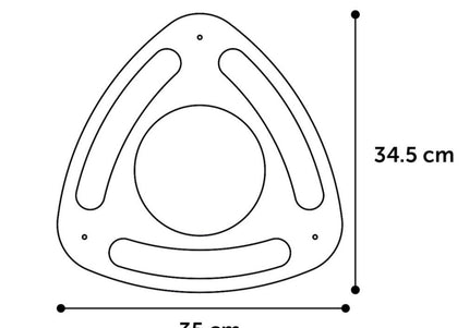 Flamingo Cat Scratching Triangle – Cardboard Post with Catnip, Three Balls, Interactive Design