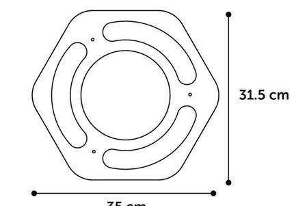 Flamingo Cat Scratching Hexagon – Cardboard Scratcher Toy with Catnip, 3 Balls, Hexagonal Design
