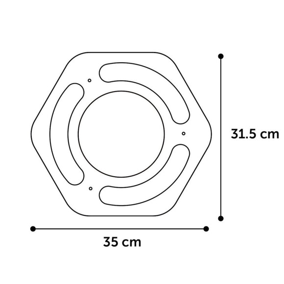 Flamingo Cat Scratching Hexagon – Cardboard Scratcher Toy with Catnip, 3 Balls, Hexagonal Design