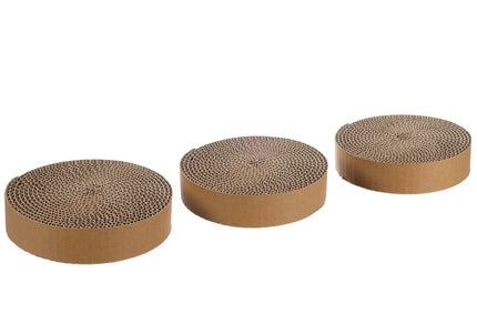 Flamingo Cat Spare Scratching Posts – Cardboard Inserts with Catnip, 3 Pack, Fits Hexagon and Triangle Toys