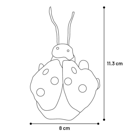 Flamingo Cat Zingu LadyBug Plush Toy – Small Catnip-Infused Ladybug, Soft and Engaging