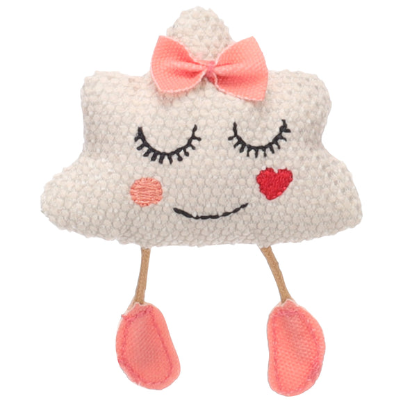 Flamingo Lovu Face Catnip Toy – Soft Cloud-Shaped Plush, Engaging Playtime Design