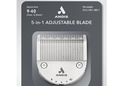 Andis 5-in-1 Adjustable Clipper Blade – Versatile Precision Cutting Tool with Variable Lengths