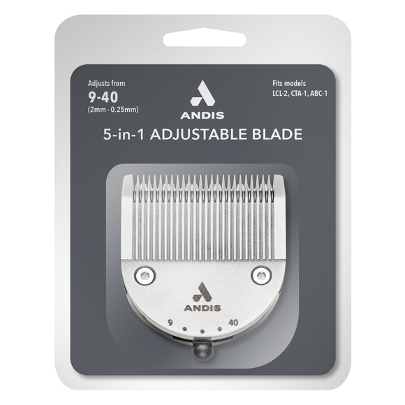 Andis 5-in-1 Adjustable Clipper Blade – Versatile Precision Cutting Tool with Variable Lengths
