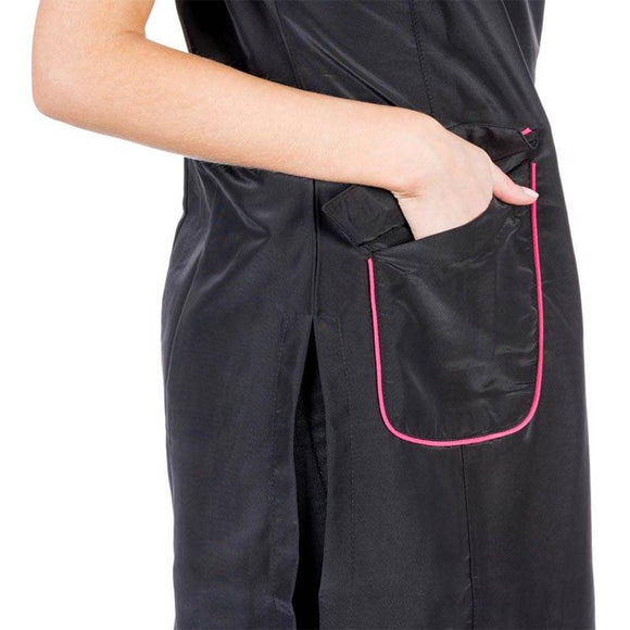 Groom Professional Verona Grooming Tunic – Black and Pink, Lightweight Comfortable Design