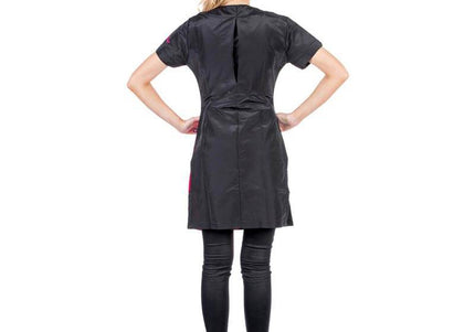 Groom Professional Verona Grooming Tunic – Black and Pink, Lightweight Comfortable Design