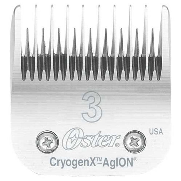 Oster Cryogen No. 3F Clipper Blade – 13mm Precision Snap-On, Durable Steel Construction