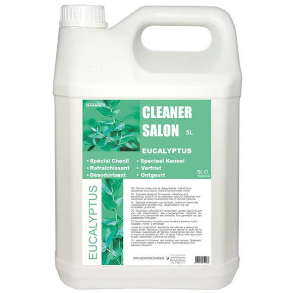 Diamex Cleaner Salon Eucalyptus – Universal Cleaning Agent, Odor Remover with Fresh Eucalyptus Aroma, 5L