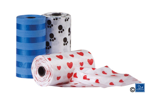 Chadog Colorful Dog Waste Bags – Set of 3 Rolls, 60 Durable Leakproof Pieces