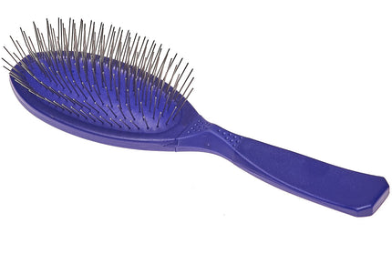 Madan Large Pin Brush – Ergonomic Handle, 22mm Soft Metal Pins, Sky Blue, Professional Quality