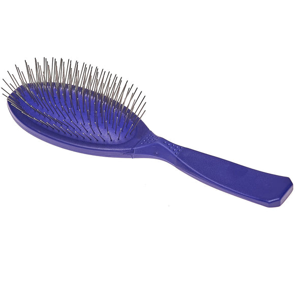 Madan Large Pin Brush – Ergonomic Handle, 22mm Soft Metal Pins, Sky Blue, Professional Quality