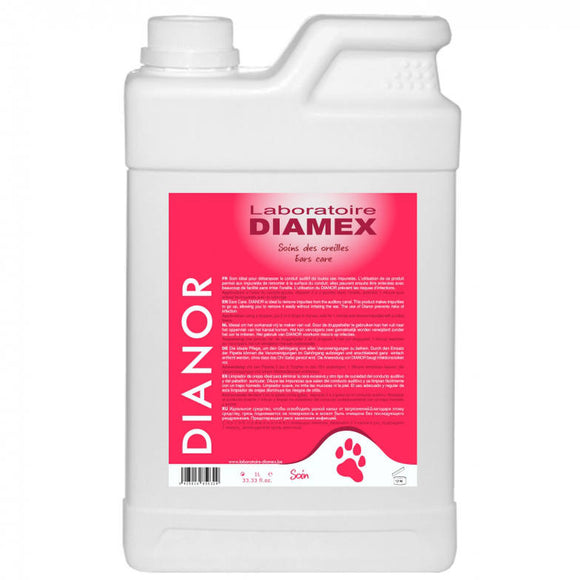 Diamex Dianor Ear Cleaner – Gentle Cleansing Solution, 1L Bottle for Sensitive Ears