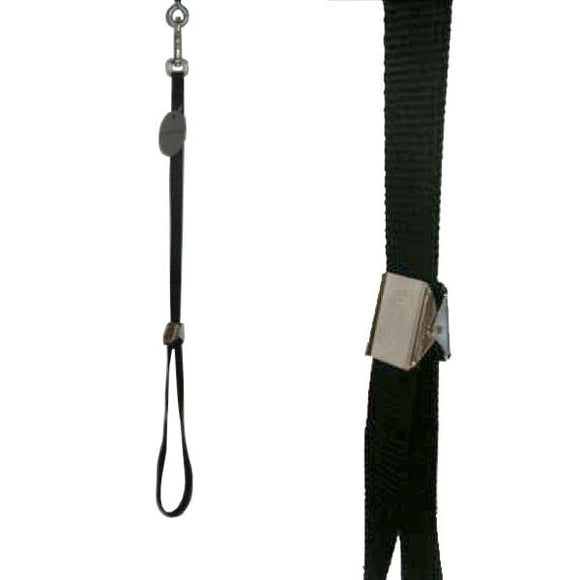 Trim Nylon Grooming Leash – Black, 10mm Wide, 45cm Long, Durable and Lightweight