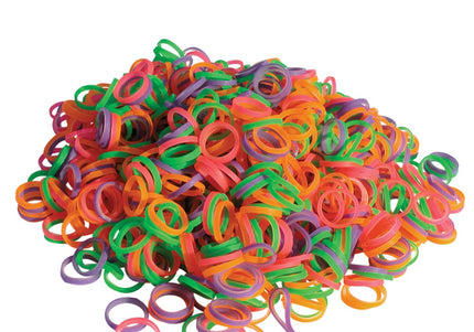 Show Tech Latex Rubber Bands – Assorted Colors, 0.8 cm Diameter, 100 Pack