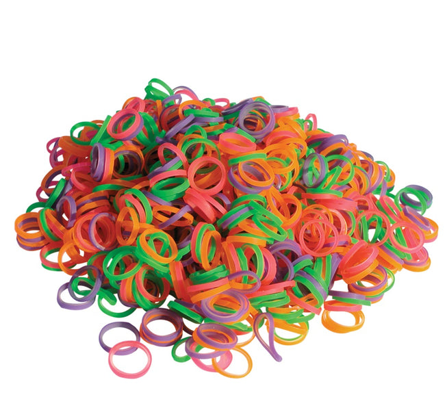 Show Tech Latex Rubber Bands – Assorted Colors, 0.8 cm Diameter, 100 Pack