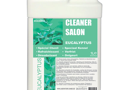 Diamex Cleaner Salon Eucalyptus – Universal Cleaning Agent, Odor Remover with Fresh Eucalyptus Aroma, 1L