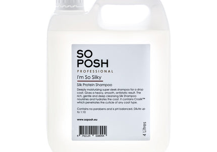 So Posh I'm So Silky Shampoo – Moisturizing Smoothing Formula, Concentrate 1:10, 4L