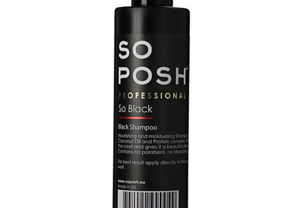 So Posh Professional Black Shampoo – Moisturizing and Nourishing Formula, Enhances Dark Coats, 250ml