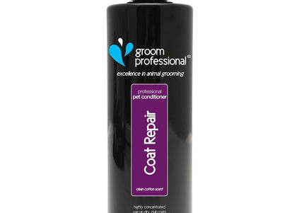 Groom Professional Coat Repair Conditioner – Rebuilding Formula, 1:10 Concentrate, 450ml, Restores Dry and Damaged Coats